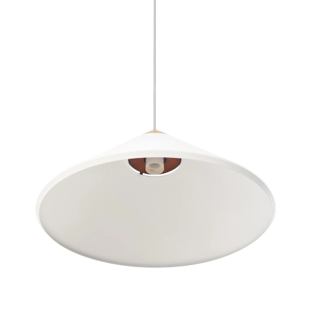 Lampa wisząca biała z drewnianym akcentem Kinto NO2520083001 - Design for The People